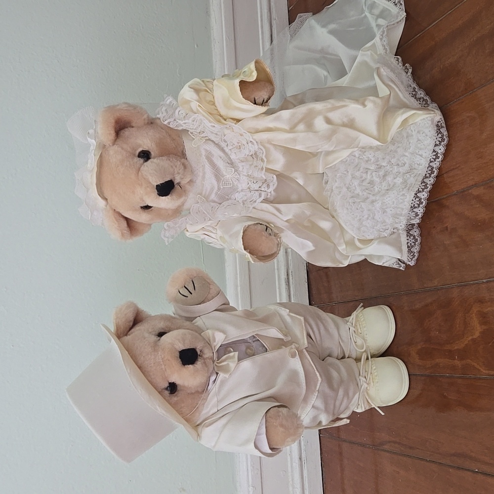 Bearly People Vintage Wedding Set Teddy Bears